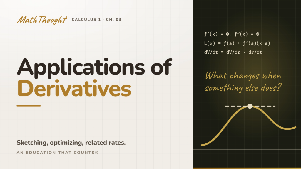 [Cal1] Chapter 03: Applications of Derivatives
