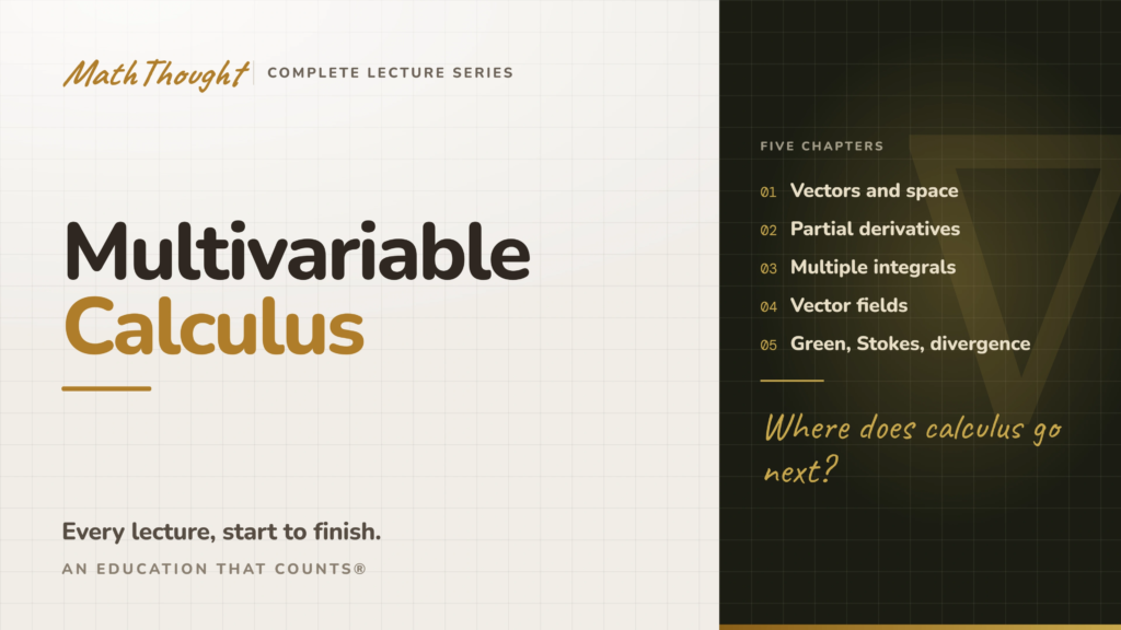Lecture Series: Multivariable Calculus